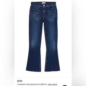 L’agence Kendra high rise crop flare size 29
